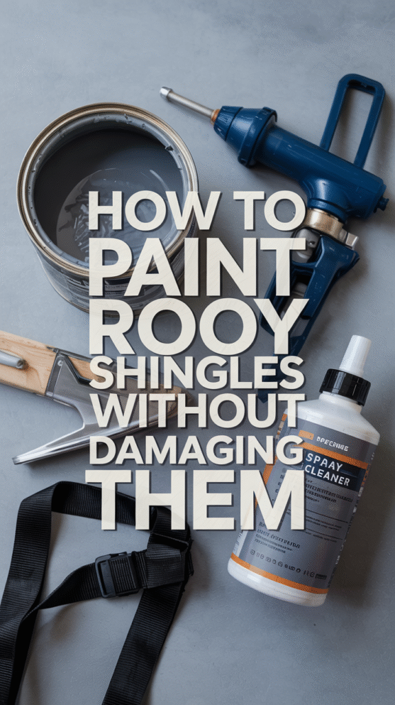 How to Paint Roof Shingles Safely