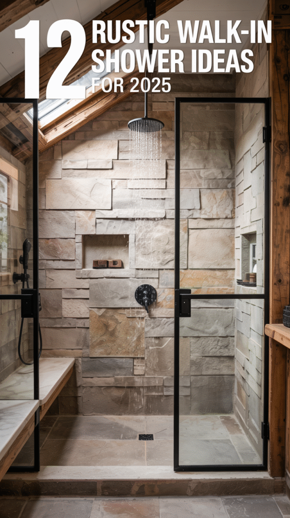 Rustic Walk-In Shower Ideas