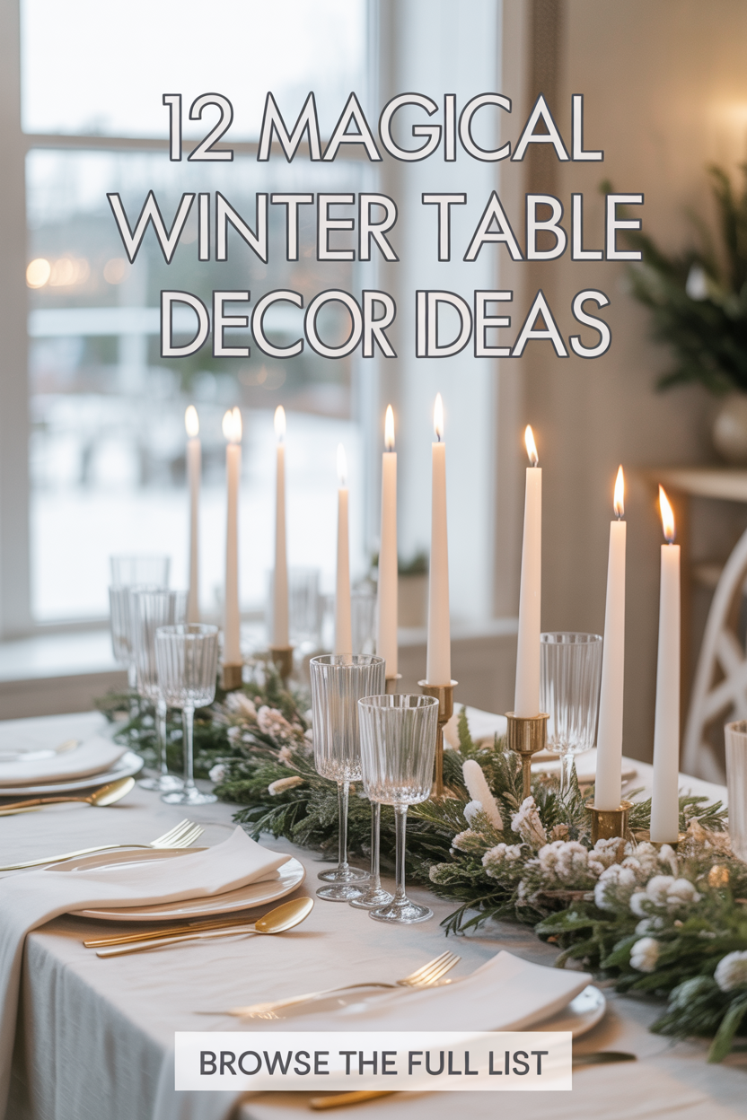 12 Winter Table Decor Ideas