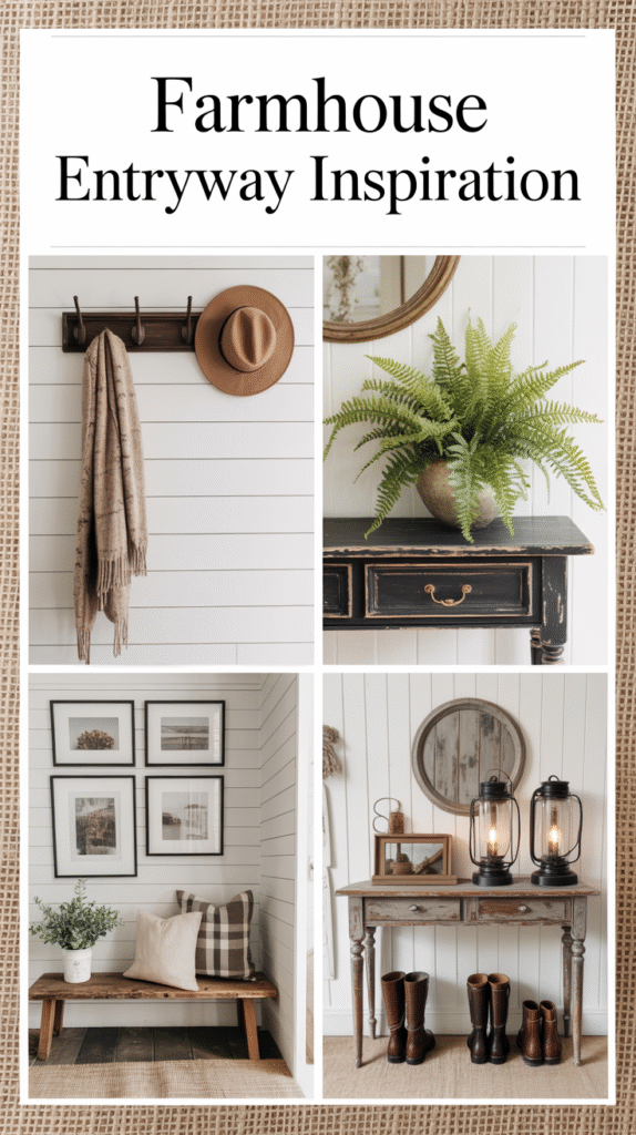 7 Rustic Farmhouse Entryway Ideas