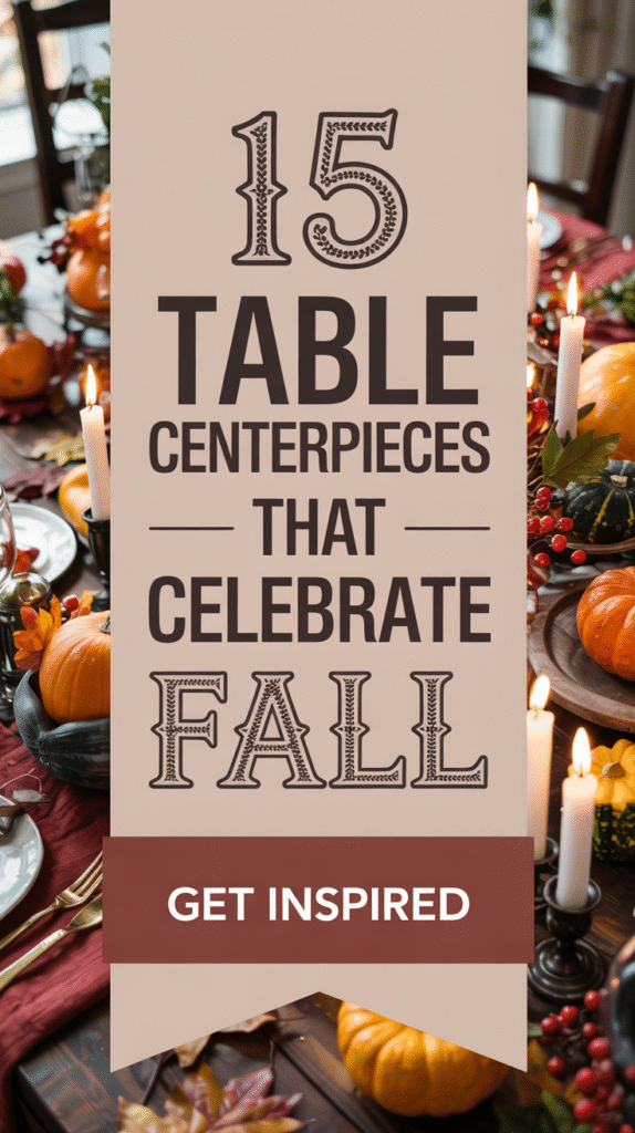 Fall Table Center Decorations Ideas