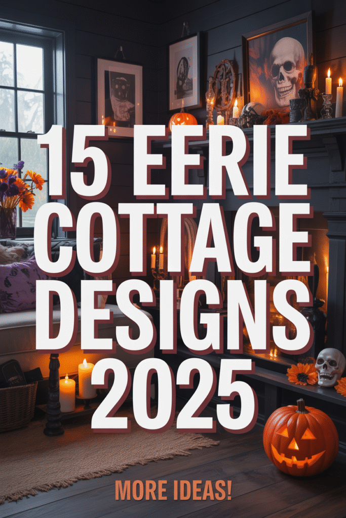 Dark Halloween Cottage Decor Ideas