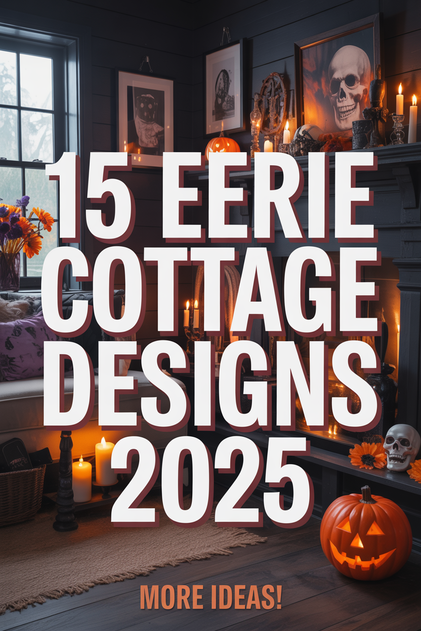 Dark Halloween Cottage Decor Ideas