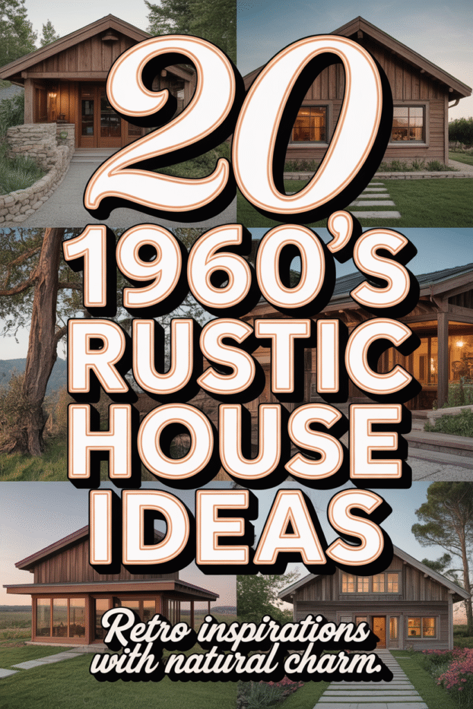 1960's Rustic House 20 Ideas