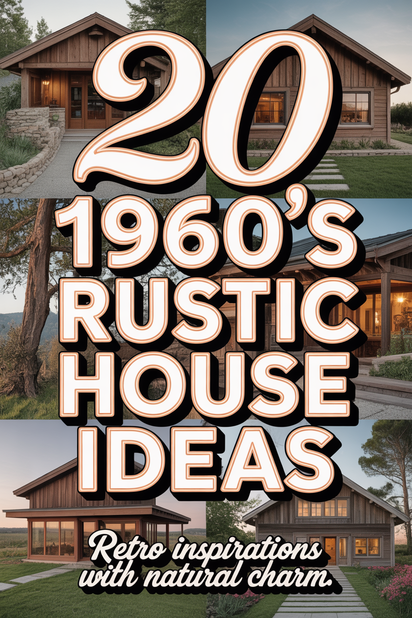 1960's Rustic House 20 Ideas