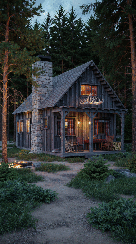 Dark Forest Cottage Cabin Ideas