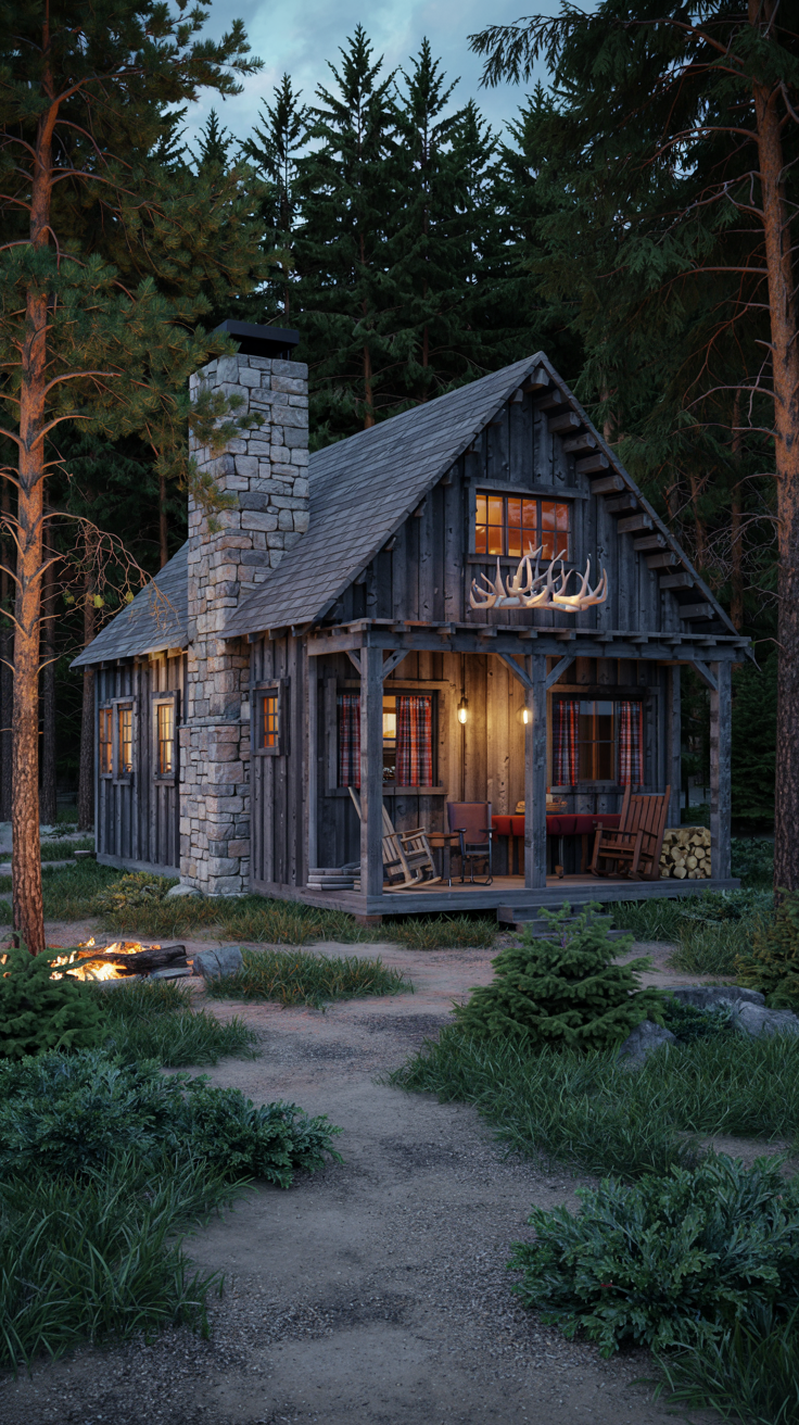 Dark Forest Cottage Cabin Ideas