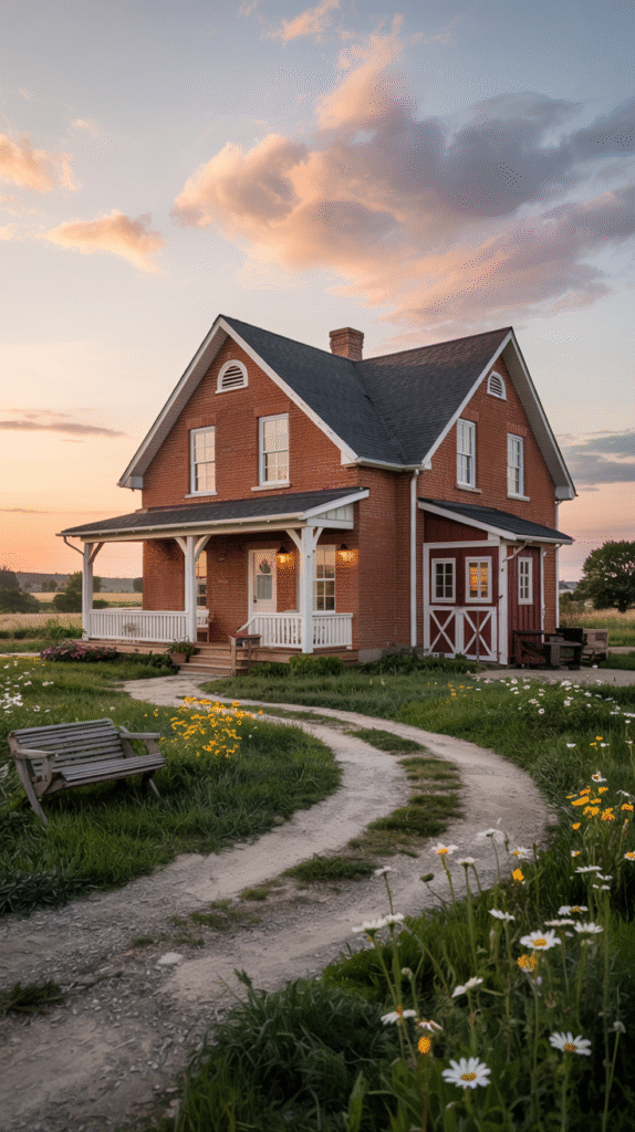 Beautiful Exterior Colors for Red Brick Houses