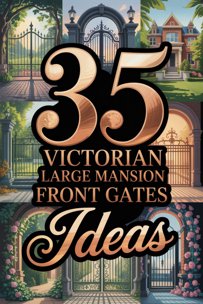 Victorian Large Mansion Front Gates Ideas