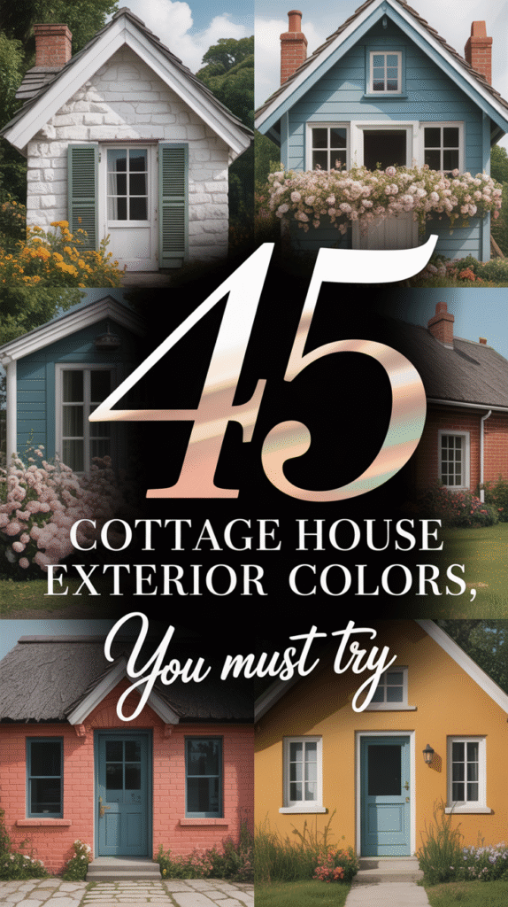 45 Cottage House Exterior Colors You Must Try