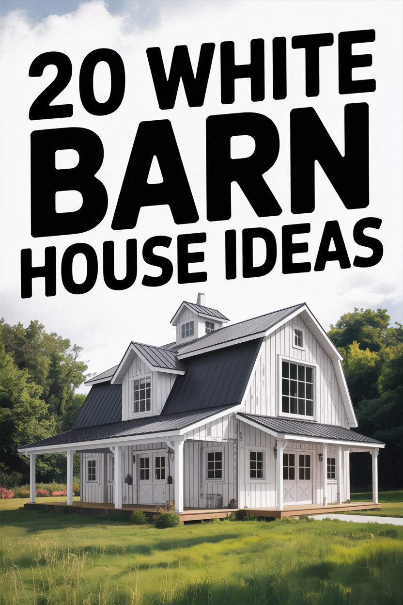 White Barn House Ideas