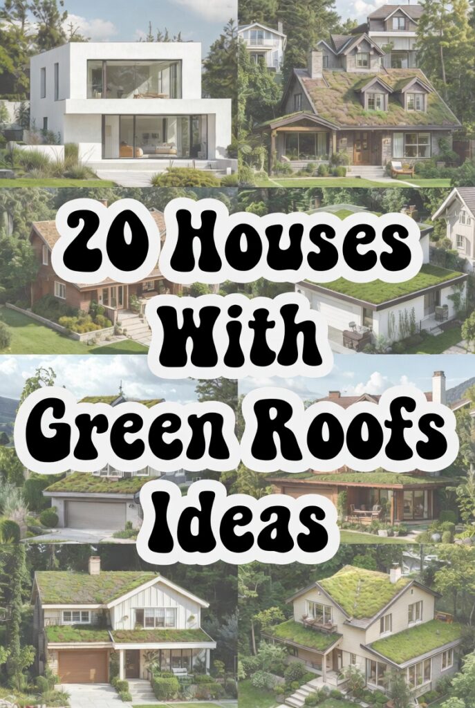 20 Houses With Green Roofs Ideas