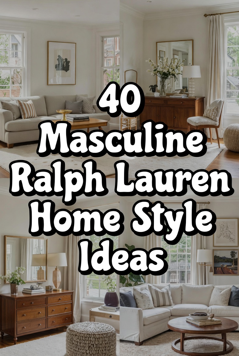Masculine Ralph Lauren Home Style Ideas