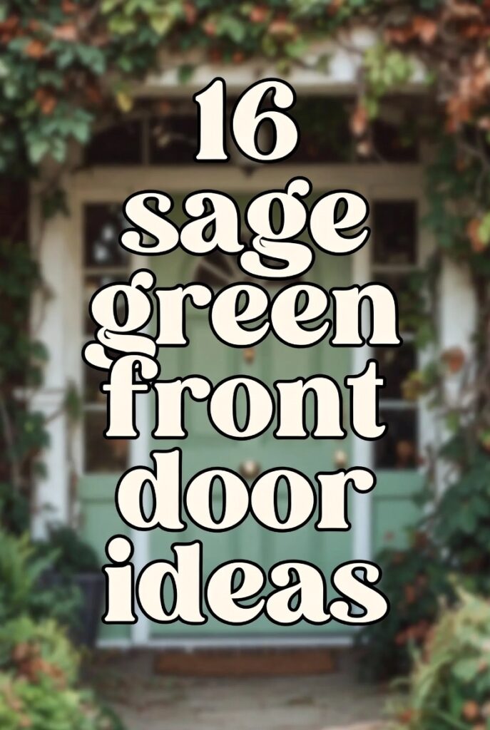 16 Sage Green Front Door Ideas